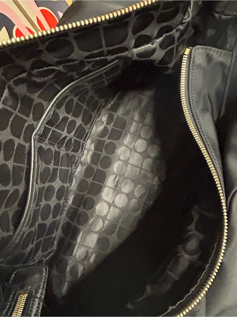 Kate Spade New York Stevie nylon slouchy hobo with leather trim. Large